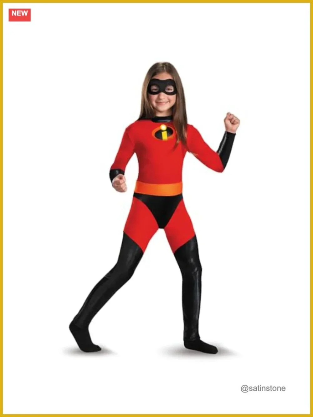 Girls Incredibles Violet Costume Small 4-6x Jumpsuit Mask Halloween
